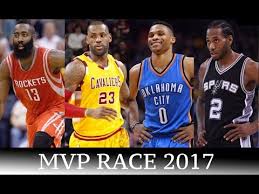 James Harden, LeBron James, Russell Westbrook, and Kawhi Leonard are the 4 leading NBA 
 MVP candidates.